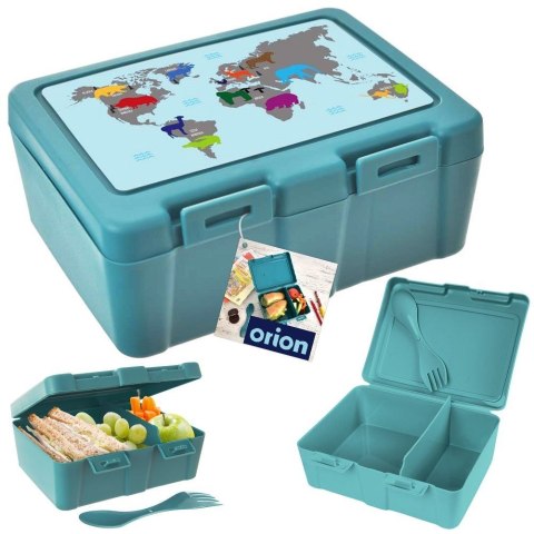 Pojemnik śniadaniowy na śniadanie żywność lunch box przegródki świat 1L ORION 154036
