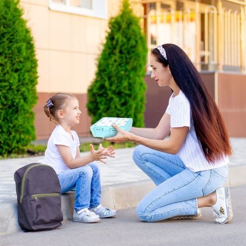Pojemnik śniadaniowy na śniadanie żywność lunch box ze sztućcami 1L ORION 154035