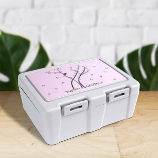 Pojemnik śniadaniowy na śniadanie żywność lunch box ze sztućcami SERCE 1L ORION 154038