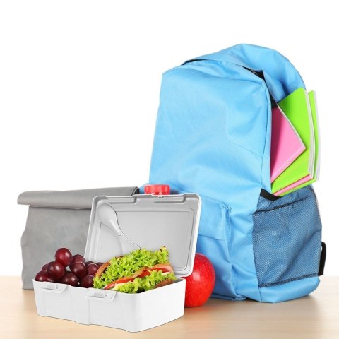 Pojemnik śniadaniowy na śniadanie żywność lunch box ze sztućcami SERCE 1L ORION 154038