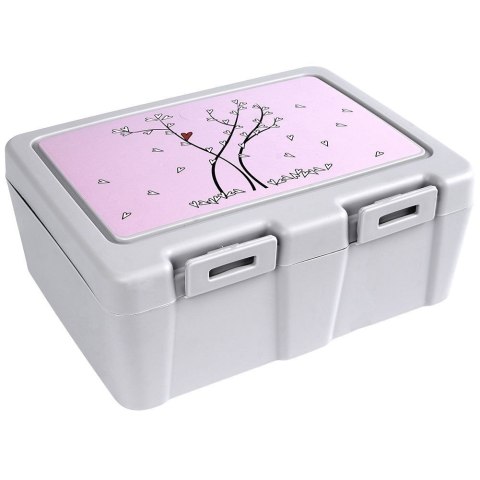 Pojemnik śniadaniowy na śniadanie żywność lunch box ze sztućcami SERCE 1L ORION 154038