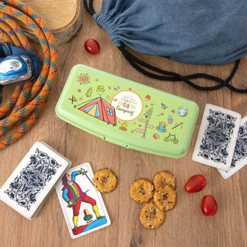 Pojemnik śniadaniowy na śniadanie żywność lunch box zielony 500ml ORION 154042