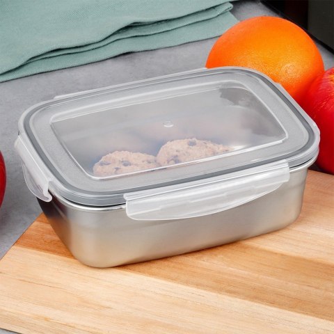 Pojemnik stalowy na żywność z pokrywką i uszczelką 700 ml EXCELLENT HOUSEWARE 229213