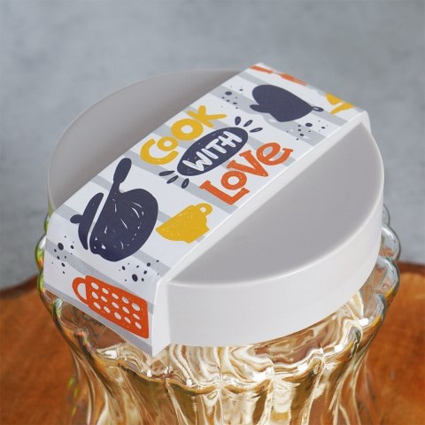 Pojemnik szklany na produkty suche sypkie płatki makaron sól 1.6L EXCELLENT HOUSEWARE 259386