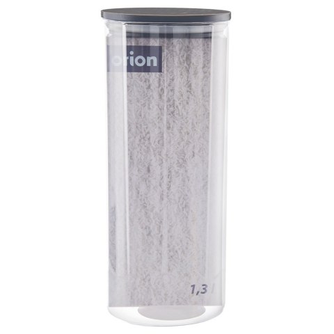 Pojemnik szklany na produkty sypkie suche z pokrywką i uszczelką 1.2L ORION 127580