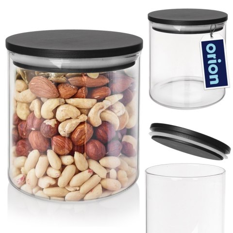 Pojemnik szklany na produkty sypkie suche z pokrywką i uszczelką 450 ml ORION 127577