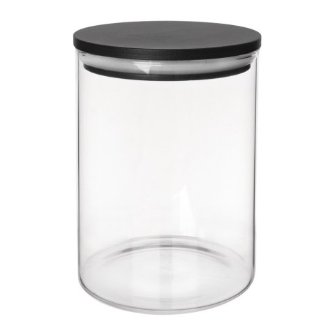 Pojemnik szklany na produkty sypkie suche z pokrywką i uszczelką 600 ml ORION 127578