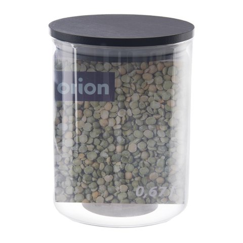 Pojemnik szklany na produkty sypkie suche z pokrywką i uszczelką 600 ml ORION 127578