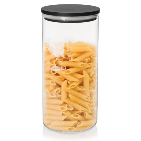 Pojemnik szklany na produkty sypkie suche z pokrywką i uszczelką 980 ml ORION 127579