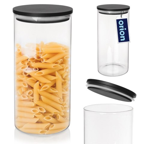 Pojemnik szklany na produkty sypkie suche z pokrywką i uszczelką 980 ml ORION 127579