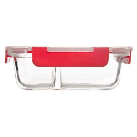 Pojemnik szklany żaroodporny na żywność z pokrywką dzielony 550ml ORION 129227