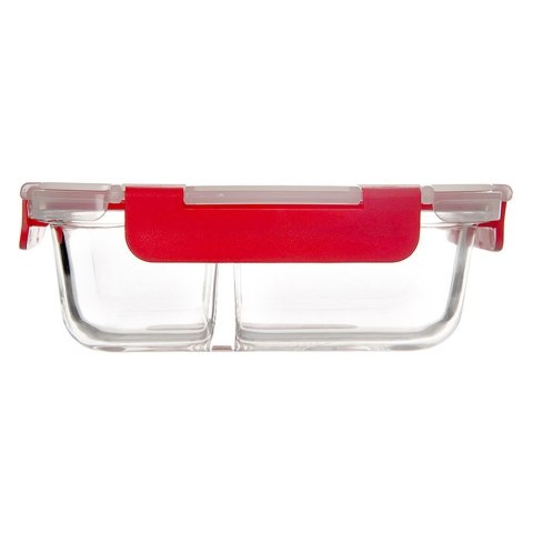 Pojemnik szklany żaroodporny na żywność z pokrywką dzielony 950ml ORION 129228