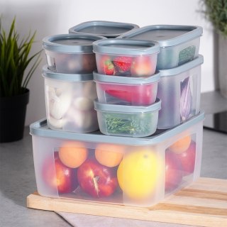 Pojemniki do przechowywania żywności z pokrywką 10-ele VILDE 259632