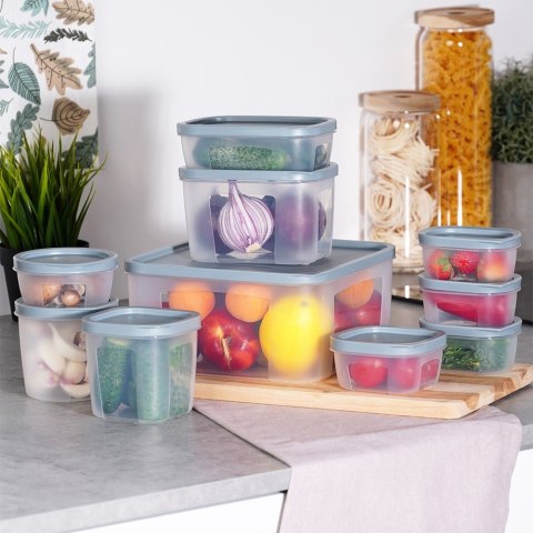 Pojemniki do przechowywania żywności z pokrywką 10-ele VILDE 259632