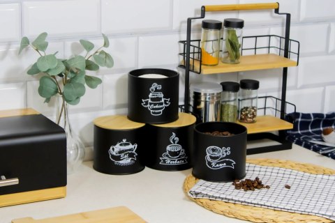 Pojemniki kuchenne na sól cukier herbatę kawę przyprawy zestaw pojemników BRUNBESTE BB-2753