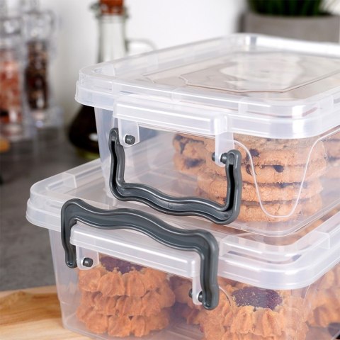 Pojemniki plastikowe na żywność z pokrywką 0.6/1.2/2L 3 sztuki ORION 126025