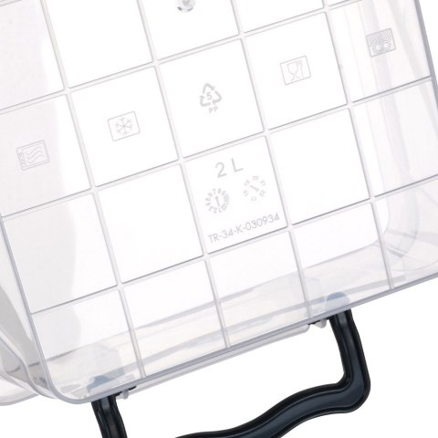 Pojemniki plastikowe na żywność z pokrywką 0.6/1.2/2L 3 sztuki ORION 126025