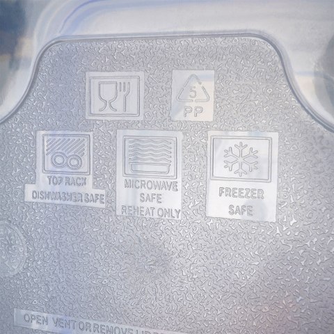 Pojemniki plastikowe na żywność z pokrywką i uszczelką 8-ele VILDE 229124