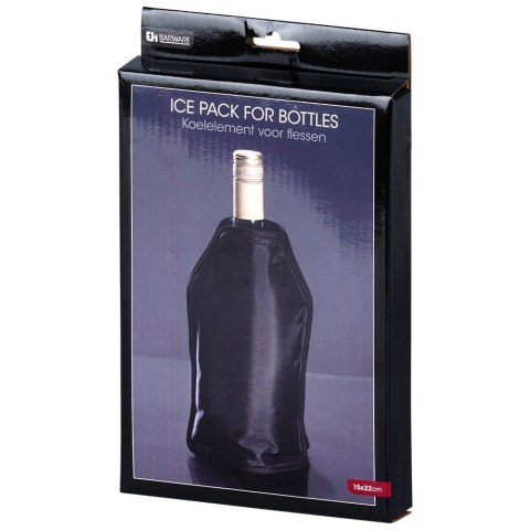 Pokrowiec chłodzący na wino butelkę wina do butelek cooler czarny 22 cm EXCELLENT HOUSEWARE 124504