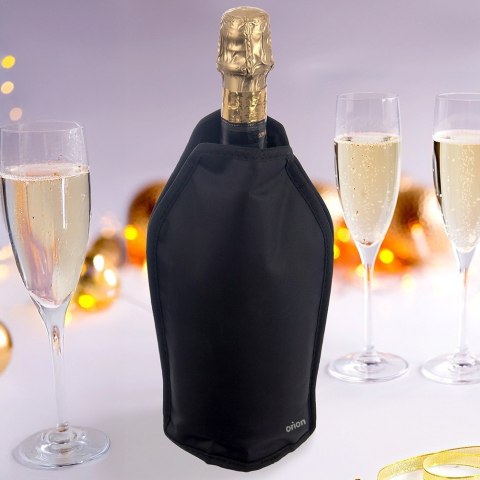 Pokrowiec chłodzący na wino butelkę wina do butelek cooler czarny ORION 780131