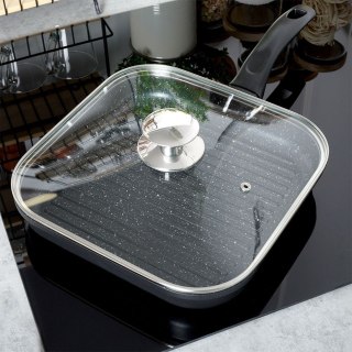 Pokrywka szklana kwadratowa duża do garnka patelni 27x27cm GRANDE ORION 126316