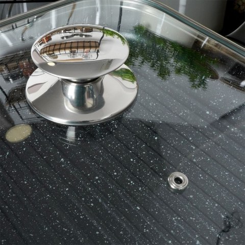 Pokrywka szklana kwadratowa duża do garnka patelni 27x27cm GRANDE ORION 126316