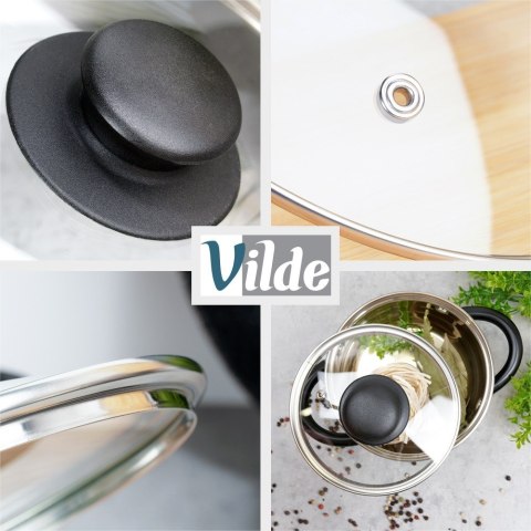 Pokrywka szklana żaroodporna do garnka garnków patelni 12cm VILDE 199020