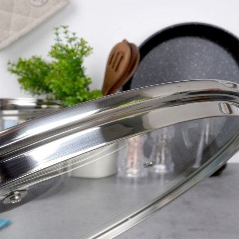 Pokrywka szklana żaroodporna do garnka garnków patelni 14cm VILDE 199021