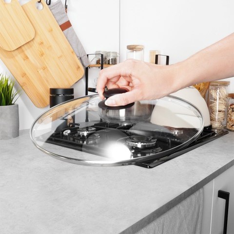Pokrywka szklana żaroodporna do garnka garnków patelni 32cm VILDE 199030