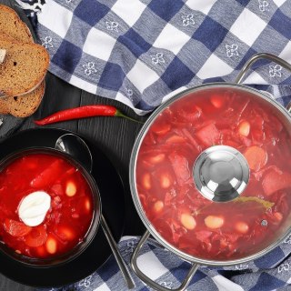 Pokrywka szklana żaroodporna do garnka patelni garnków 20cm ORION 122578