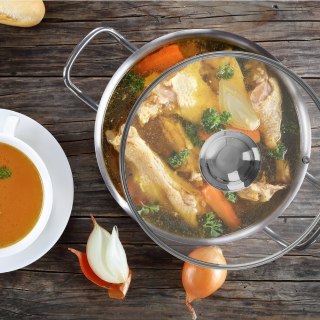 Pokrywka szklana żaroodporna do garnka patelni garnków 24cm ORION 122580