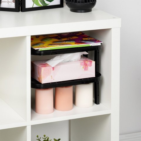 Półka kuchenna czarna organizer na blat 31x22x14.5 / 11.5cm VILDE 229206