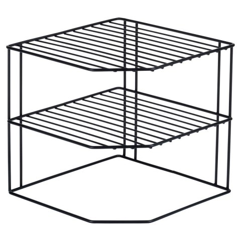 Półka kuchenna metalowa do szafki narożna 3-poziomy czarna VILDE 229107