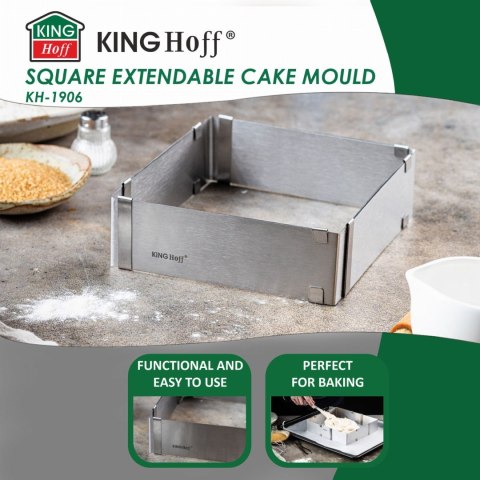 REGULOWANA FORMA DO CIASTA 28-15 X 5CM TORTOWNICA RANT CUKIERNICZY KINGHOFF KH-1906