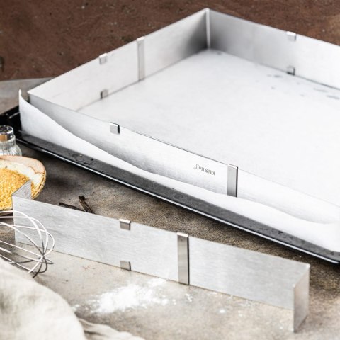 REGULOWANA FORMA DO CIASTA 34-52 X 27-18,5 X 5CM TORTOWNICA RANT CUKIERNICZY KINGHOFF KH-1907