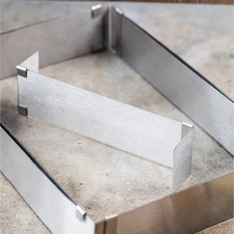 REGULOWANA FORMA DO CIASTA 34-52 X 27-18,5 X 5CM TORTOWNICA RANT CUKIERNICZY KINGHOFF KH-1907