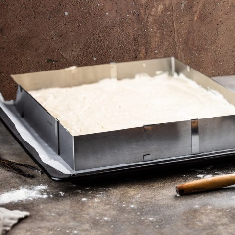 REGULOWANA FORMA DO CIASTA 34-52 X 27-18,5 X 5CM TORTOWNICA RANT CUKIERNICZY KINGHOFF KH-1907