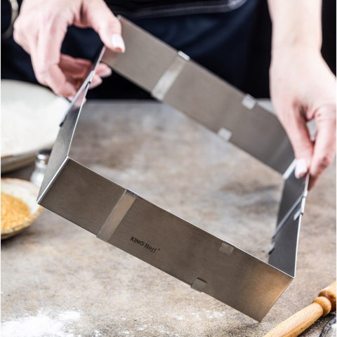 REGULOWANA FORMA DO CIASTA 34-52 X 27-18,5 X 5CM TORTOWNICA RANT CUKIERNICZY KINGHOFF KH-1907