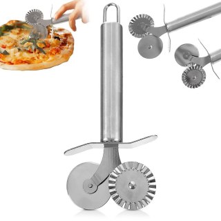 Radełko do krojenia ciasta makaronu uszek pierogów metalowe podwójne ORION 142022