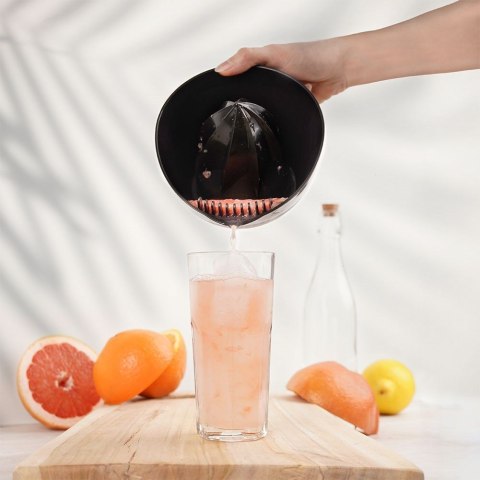 Ręczna wyciskarka do cytrusów owoców cytryn soku wyciskacz czarny VILDE 259149