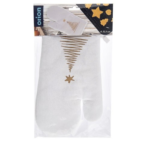 Rękawica kuchenna bawełniana z magnesem CHOINKA 32.5cm ORION 153915