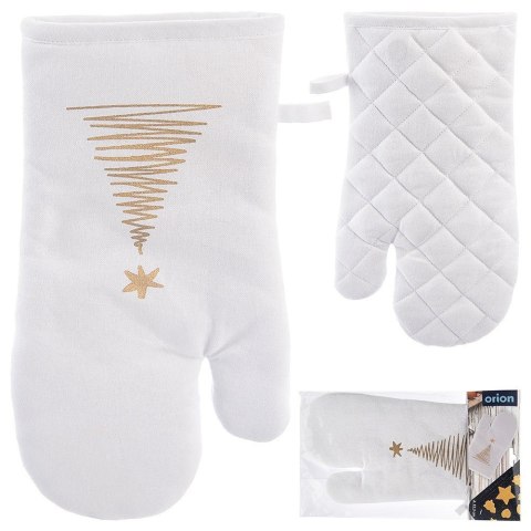 Rękawica kuchenna bawełniana z magnesem CHOINKA 32.5cm ORION 153915