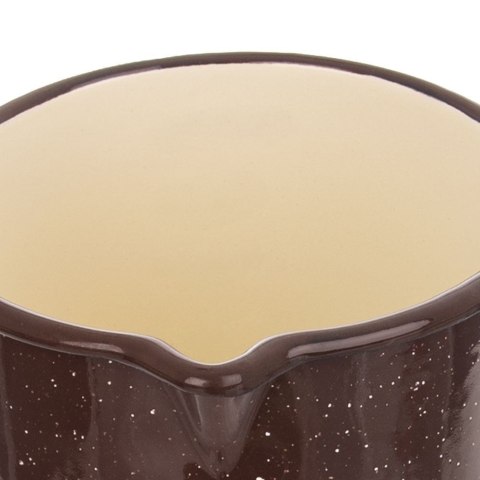 Rondel emaliowany brązowy mały BROWN 12 cm 1.2L ORION 113165