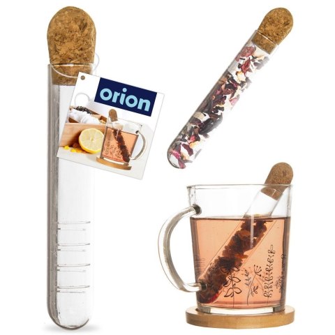 SITKO DO ZAPARZANIA PARZENIA HERBATY ZIÓŁ SZKLANE DO KUBKA FIOLKA 13CM ORION 143844