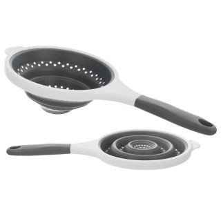 SITKO KUCHENNE SILIKONOWE SKŁADANE DURSZLAK SITO CEDZAK KEMP 25.5CM ORION 124472
