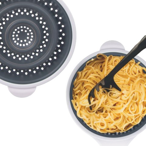 SITKO KUCHENNE SILIKONOWE SKŁADANE DURSZLAK SITO CEDZAK KEMP 25.5CM ORION 124472