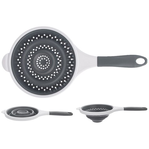 SITKO KUCHENNE SILIKONOWE SKŁADANE DURSZLAK SITO CEDZAK KEMP 25.5CM ORION 124472