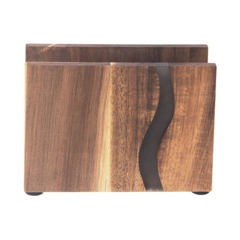 Serwetnik drewniany stojak na serwetki pojemnik organizer RIVER 12x8.5cm ORION 154308