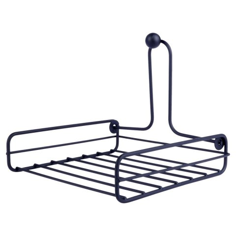 Serwetnik metalowy stojak na serwetki organizer pojemnik czarny 19x19.5cm VILDE 139316