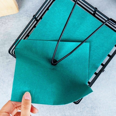 Serwetnik metalowy stojak na serwetki organizer pojemnik czarny MISTY 18x18cm NAVA 10-186-032